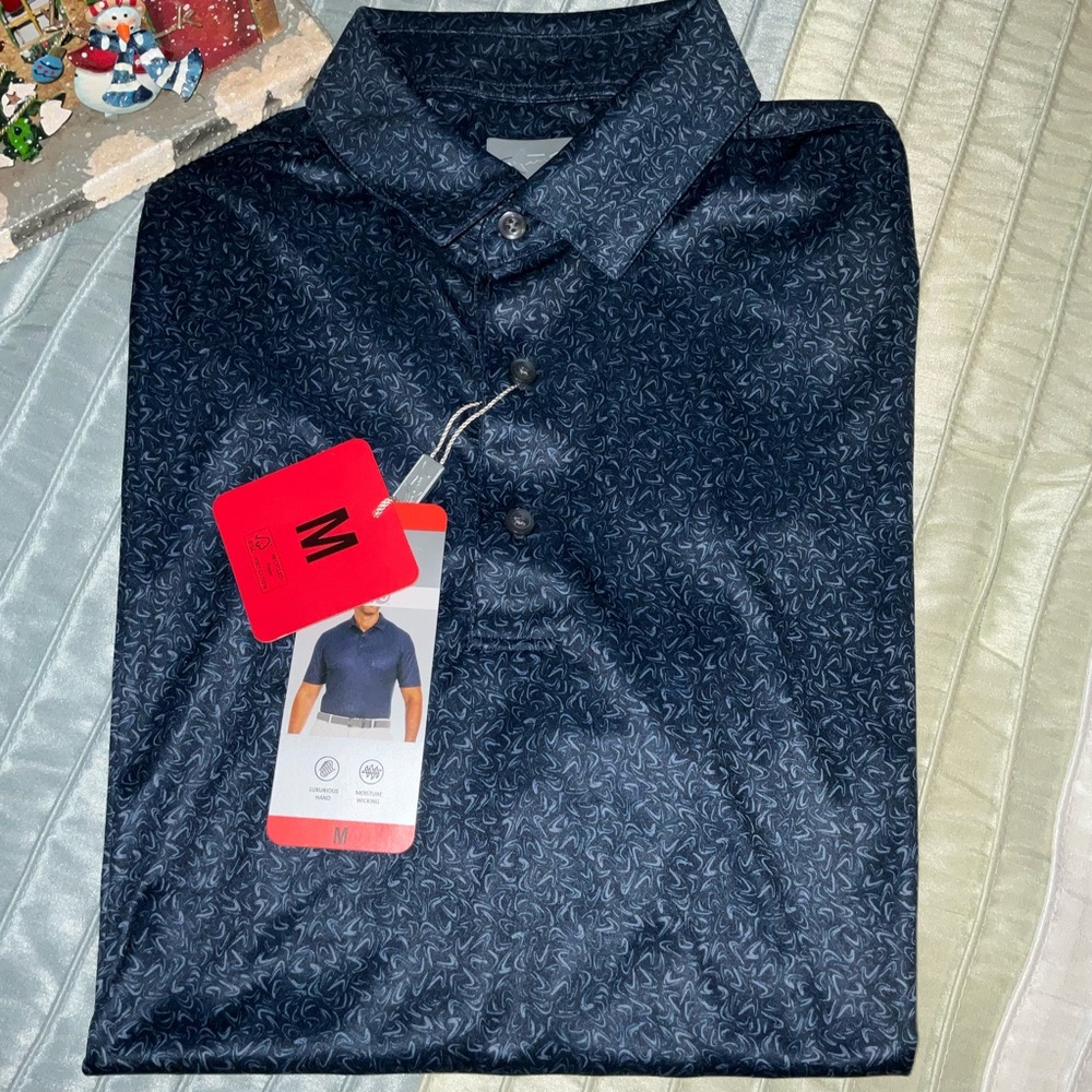 🌷GREG NORMAN MOISTURE WICKING GOLF SHIRT SZ MED NWT